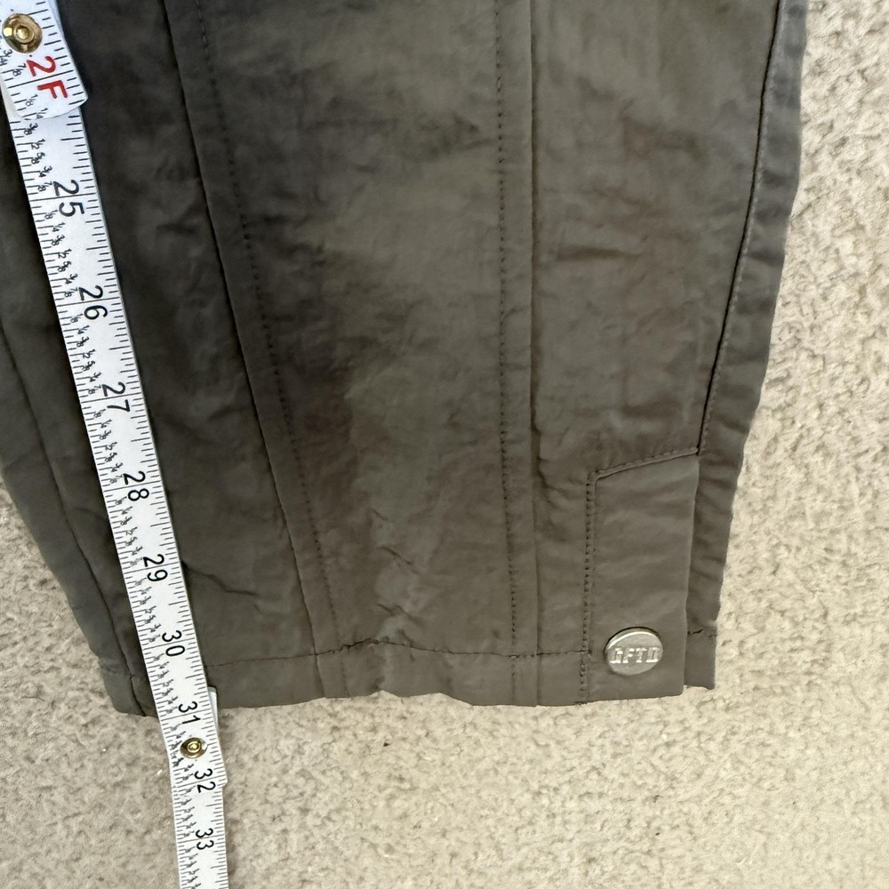 GFTD‎ LA Pants Gray Nylon Cargo Jogger Drawstring Pockets Streetwear - Picture 6 of 11